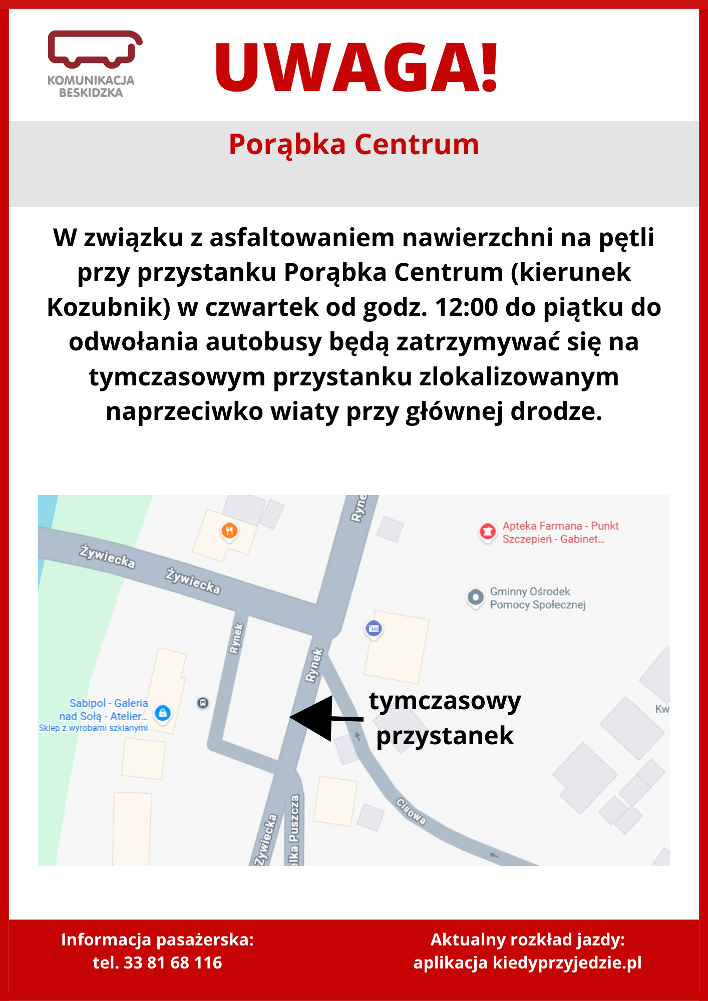Szablon utrudnienia